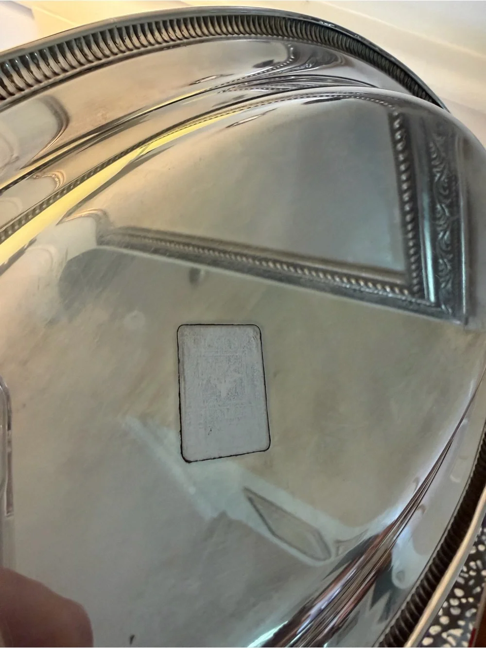 Vintage Silver-Plated Oval Serving Platter